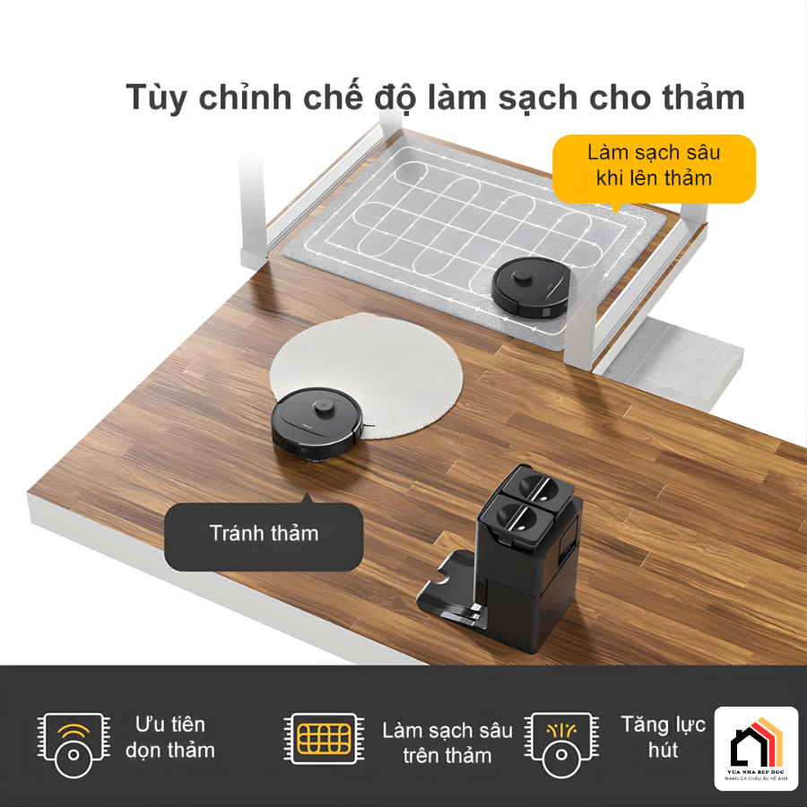 Roborock QR 798 - Robot hút bụi lau nhà 2026 tại Vua Nhà Bếp Đức 10