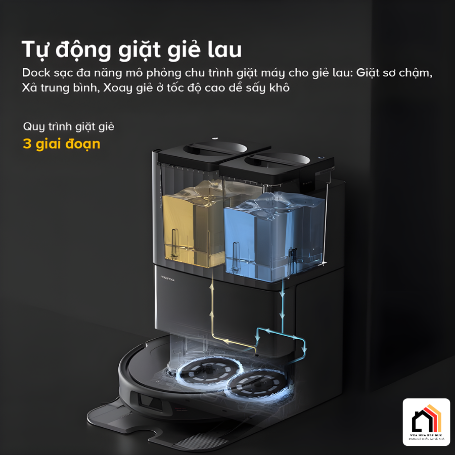 Roborock QR 798 - Robot hút bụi lau nhà 2026 tại Vua Nhà Bếp Đức 13