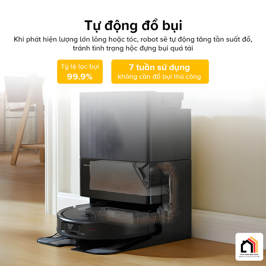 Roborock QR 798 - Robot hút bụi lau nhà 2026 tại Vua Nhà Bếp Đức 14