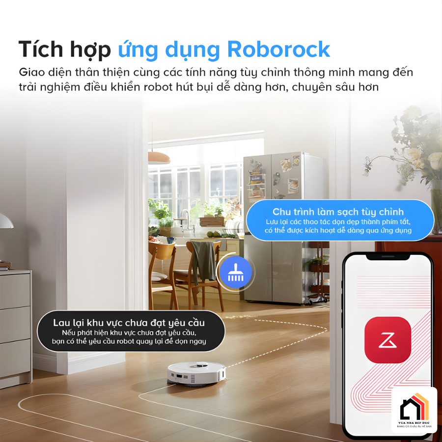 Roborock Qrevo 5AE - Robot hút bụi lau nhà 2026 tại Vua Nhà Bếp Đức 20