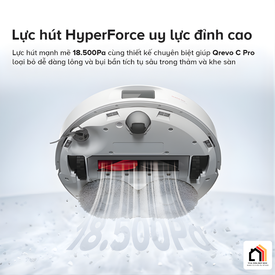Roborock Qrevo C Pro - Robot hút bụi lau nhà 2026 tại Vua Nhà Bếp Đức 11