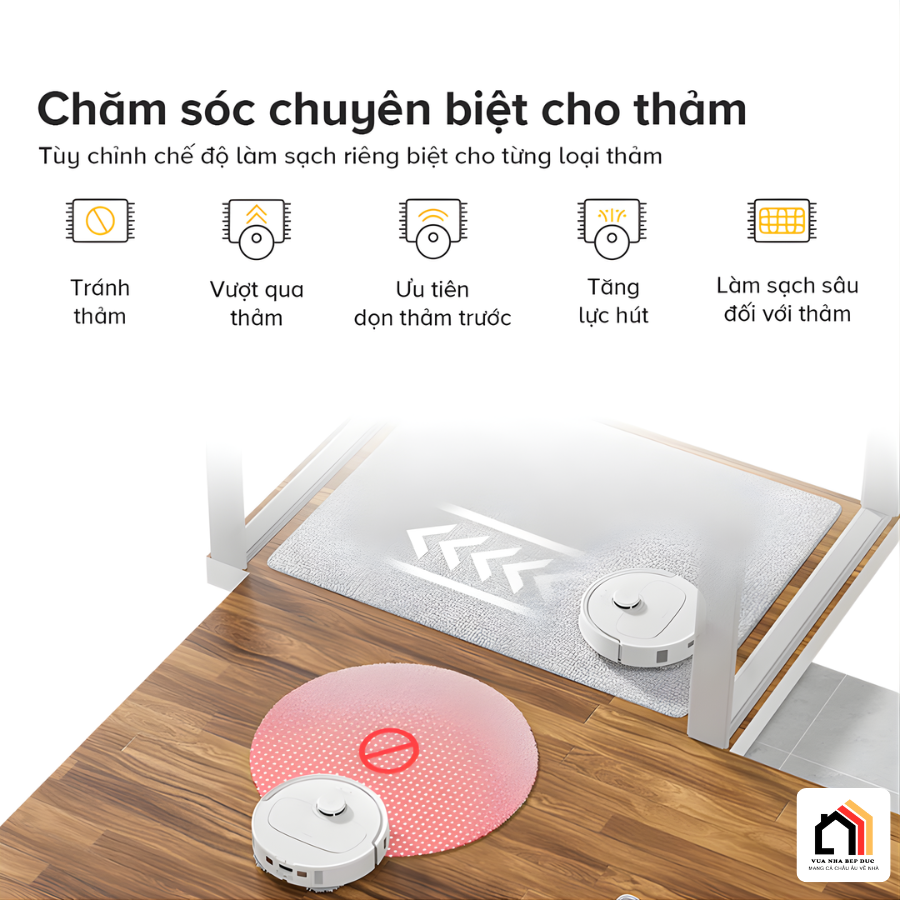 Roborock Qrevo C Pro - Robot hút bụi lau nhà 2026 tại Vua Nhà Bếp Đức 12