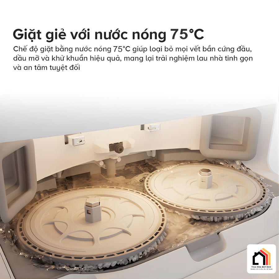 Roborock Qrevo C Pro - Robot hút bụi lau nhà 2026 tại Vua Nhà Bếp Đức 14