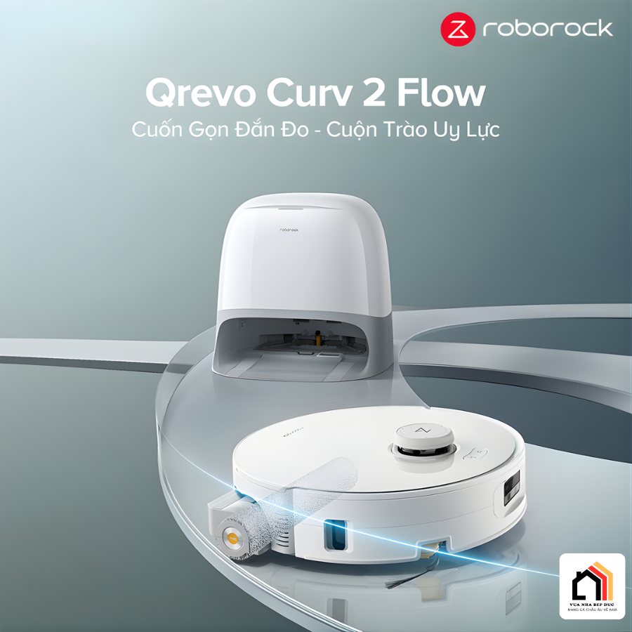 Roborock Qrevo Curv 2 Flow - Robot hút bụi lau nhà 2026 tại Vua Nhà Bếp Đức 11