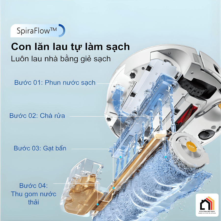 Roborock Qrevo Curv 2 Flow - Robot hút bụi lau nhà 2026 tại Vua Nhà Bếp Đức 09