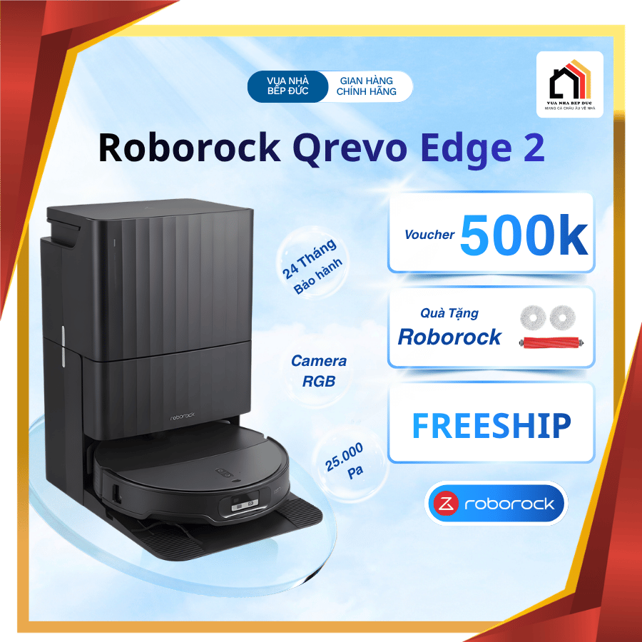 Roborock Qrevo Edge 2 - Robot Hút Bụi Lau Nhà 2026 tại Vua Nhà Bếp Đức 10