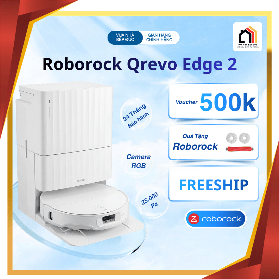 Roborock Qrevo Edge 2 - Robot Hút Bụi Lau Nhà 2026 tại Vua Nhà Bếp Đức 03