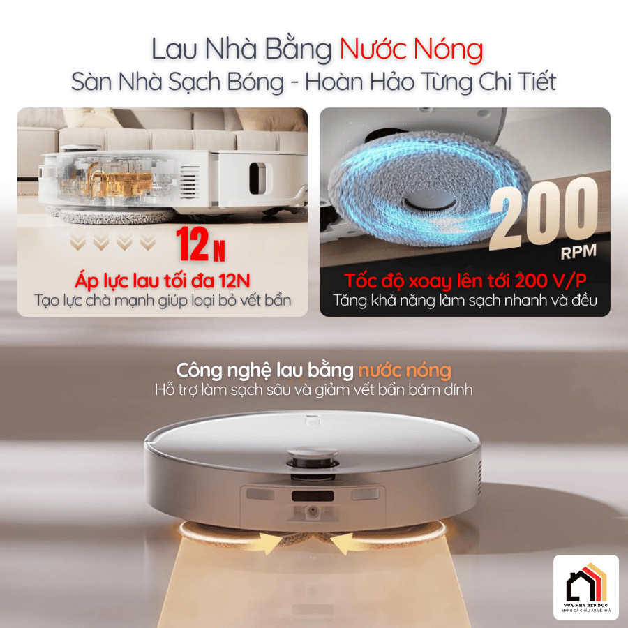 Roborock Qrevo Edge 2 Pro - Robot Hút Bụi Lau Nhà 2026  tại Vua Nhà Bếp Đức 04