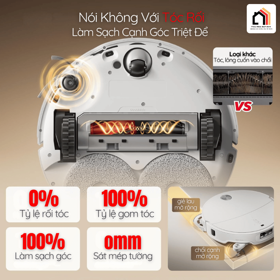 Roborock Qrevo Edge 2 Pro - Robot Hút Bụi Lau Nhà 2026  tại Vua Nhà Bếp Đức 05