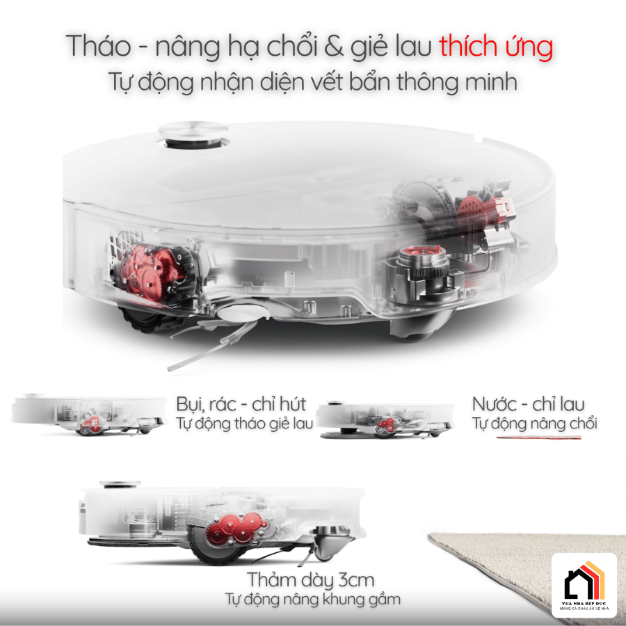 Roborock Qrevo Edge 2 Pro - Robot Hút Bụi Lau Nhà 2026  tại Vua Nhà Bếp Đức 08