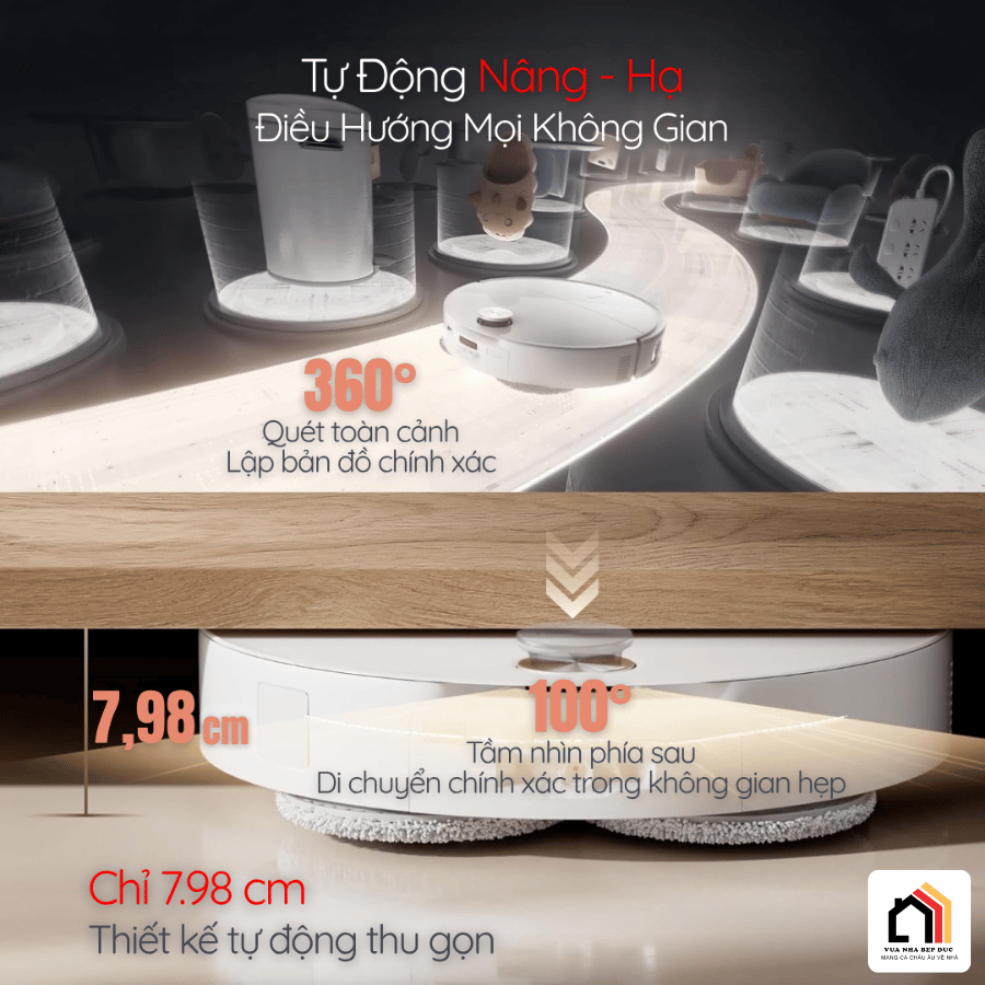 Roborock Qrevo Edge 2 Pro - Robot Hút Bụi Lau Nhà 2026  tại Vua Nhà Bếp Đức 10