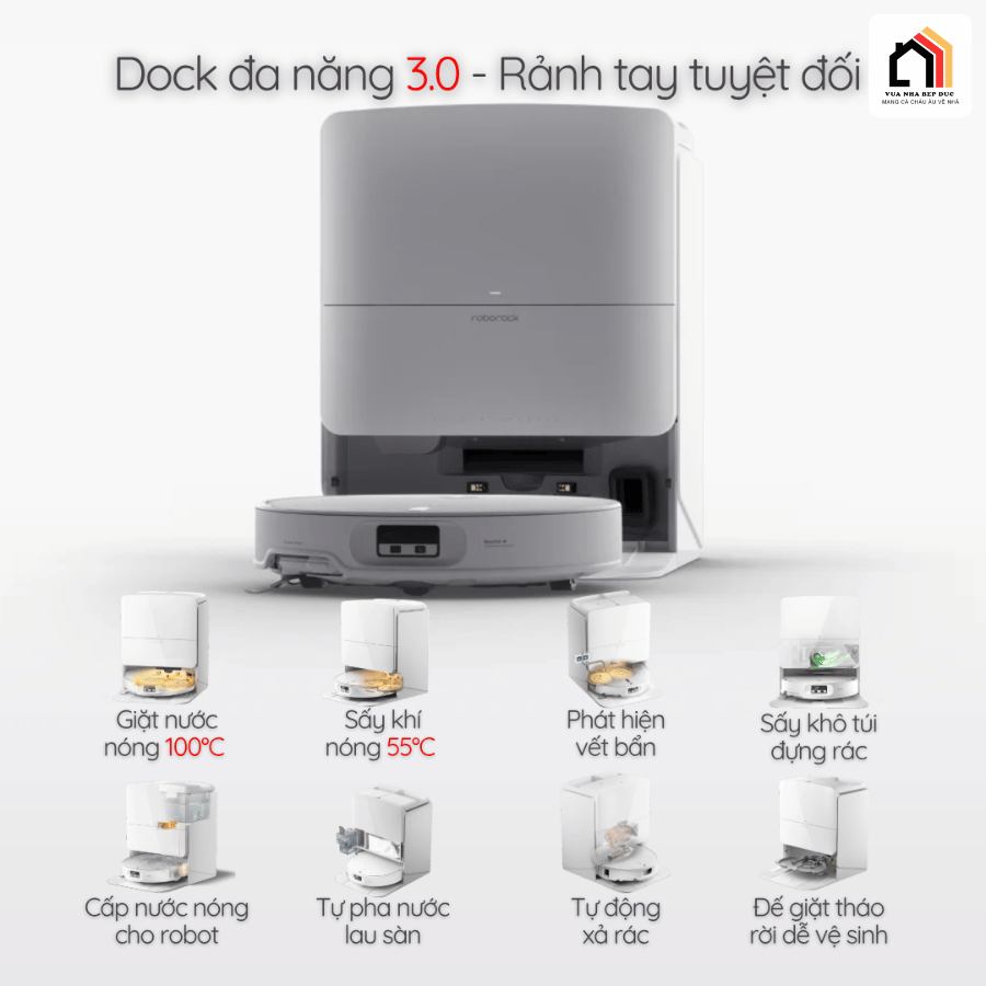 Roborock Qrevo Edge 2 Pro - Robot Hút Bụi Lau Nhà 2026  tại Vua Nhà Bếp Đức 20