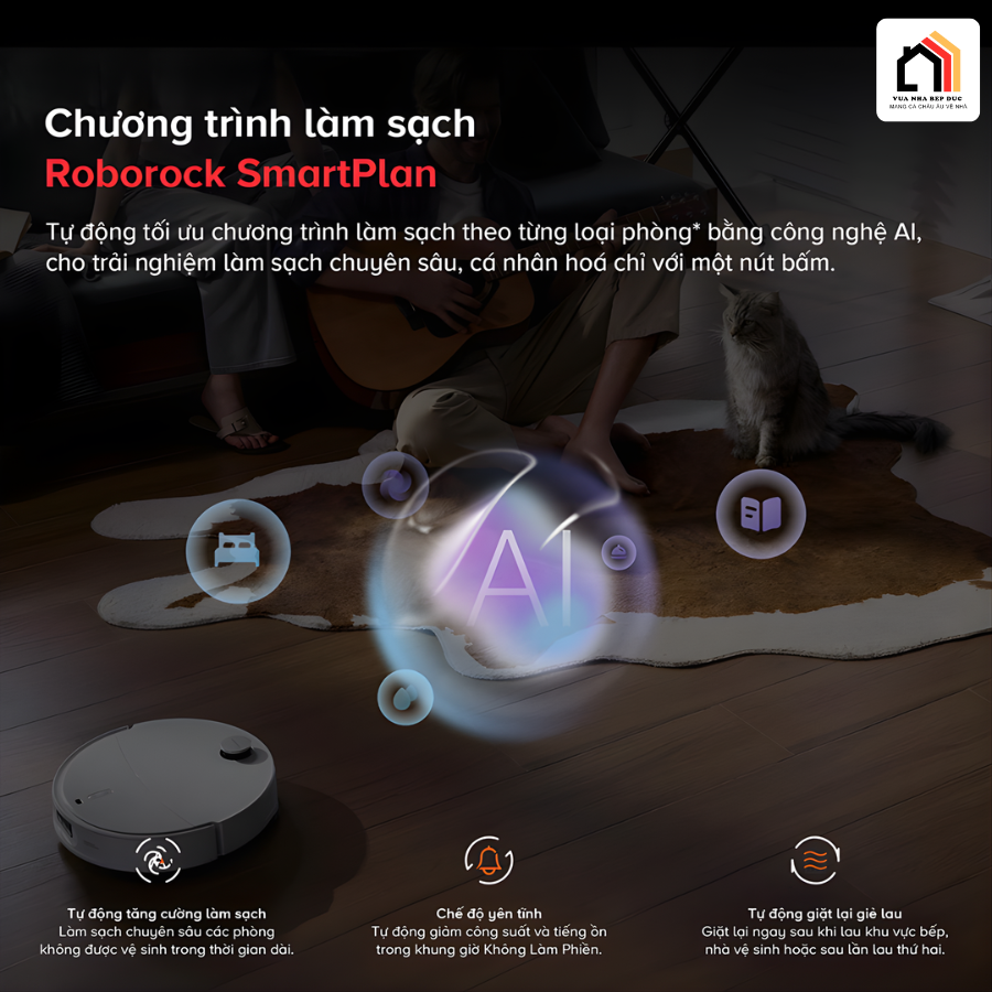 Roborock Qrevo EdgeT - Robot hút bụi lau nhà 2026 tại Vua Nhà Bếp Đức 18