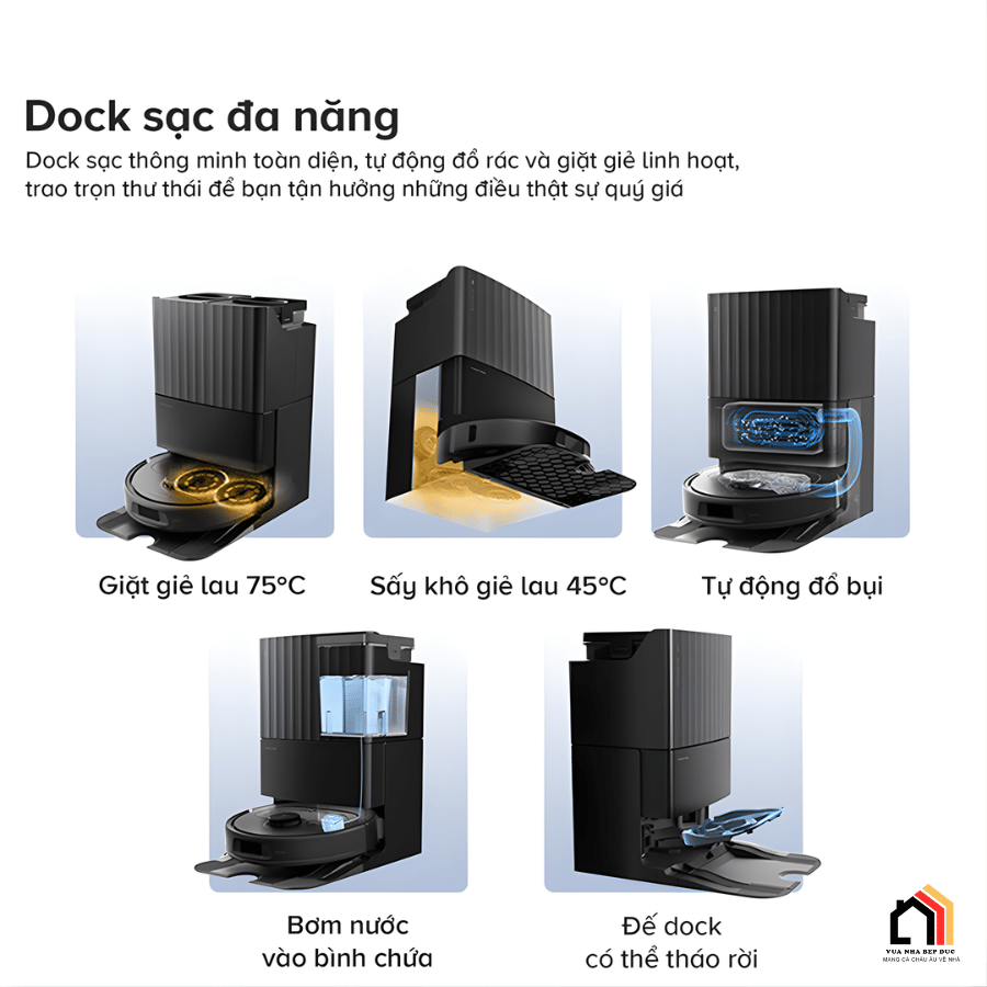 Roborock Qrevo S Pro - Robot Hút Bụi Lau Nhà 2026 tại Vua Nhà Bếp Đức 07