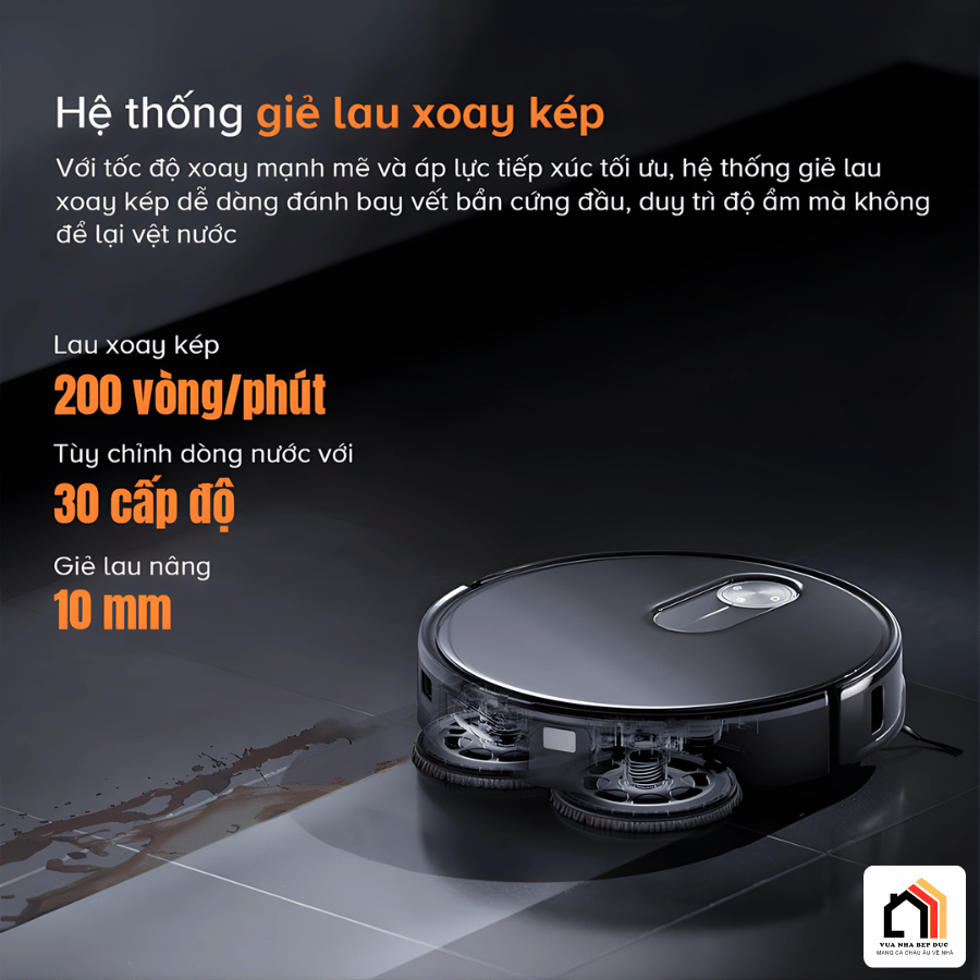 Roborock Q Revo Slim - Robot Hút Bụi Lau Nhà 2026 tại Vua Nhà Bếp Đức 10