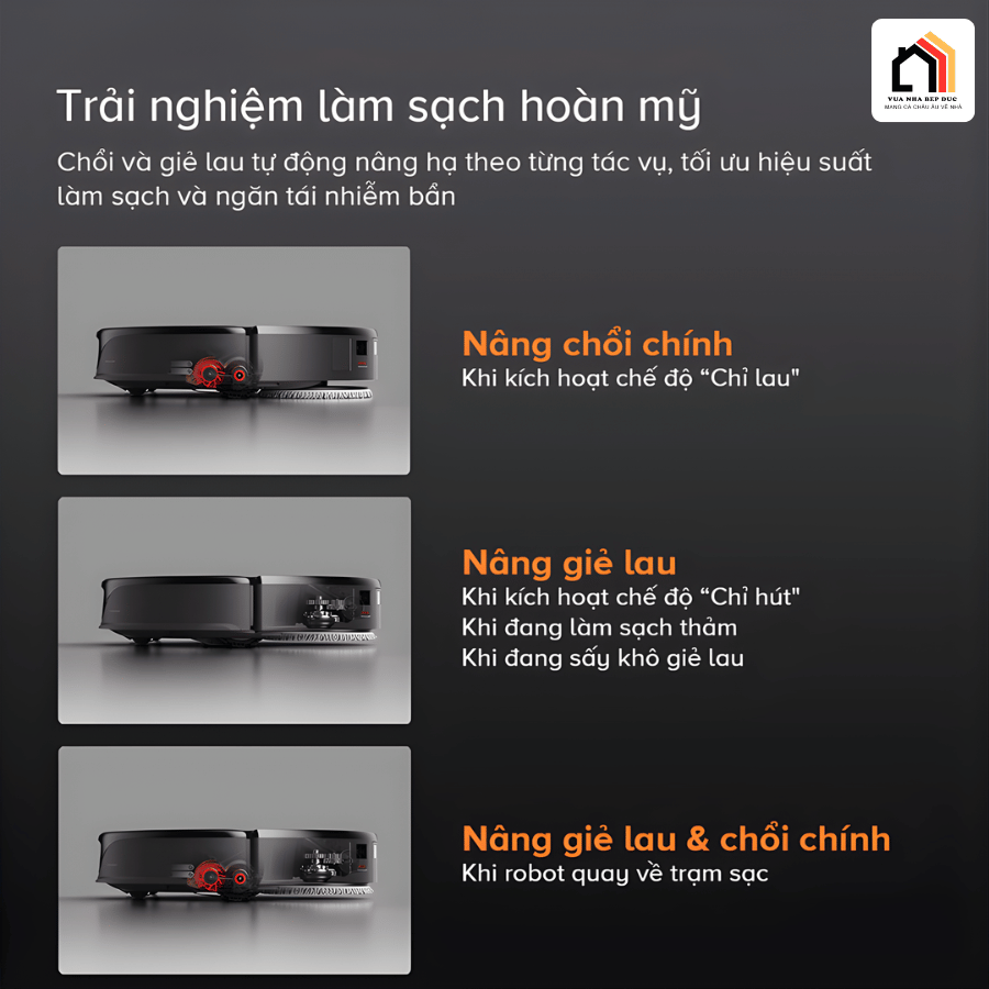 Roborock Q Revo Slim - Robot Hút Bụi Lau Nhà 2026 tại Vua Nhà Bếp Đức 11
