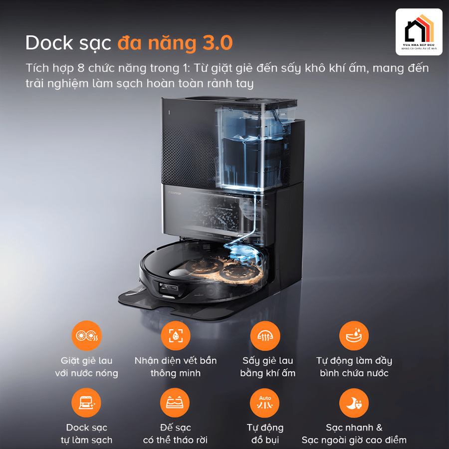 Roborock Q Revo Slim - Robot Hút Bụi Lau Nhà 2026 tại Vua Nhà Bếp Đức 13