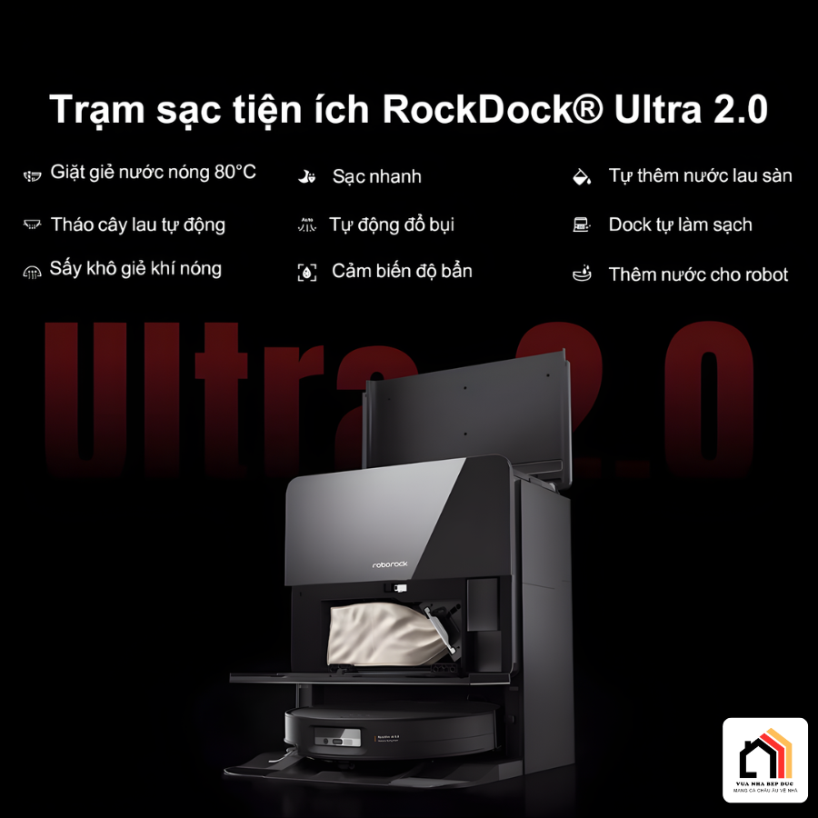 Roborock Saros 10 - Robot hút bụi lau nhà thế hệ mới 2026 tại Vua Nhà Bếp Đức 09