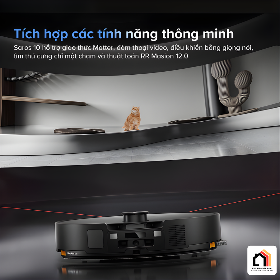 Roborock Saros 10 - Robot hút bụi lau nhà thế hệ mới 2026 tại Vua Nhà Bếp Đức 13