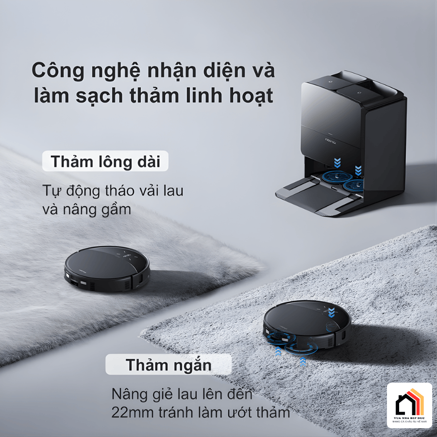 Roborock Saros 10R - Robot hút bụi lau nhà thế hệ mới 2026 tại Vua Nhà Bếp Đức 05