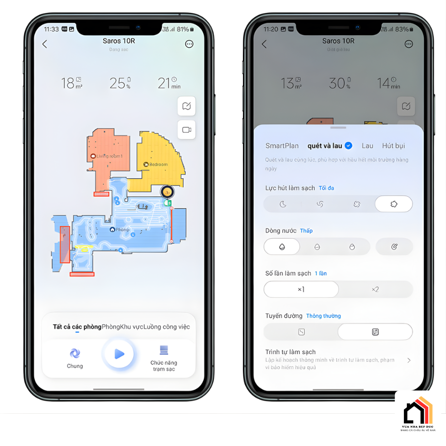 Roborock Saros 10R - Robot hút bụi lau nhà thế hệ mới 2026 tại Vua Nhà Bếp Đức 17
