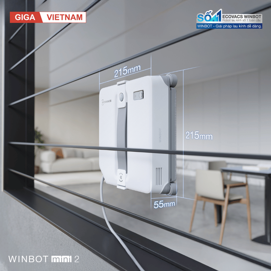 Ecovacs Winbot Mini 2 - Robot lau kính Ecovacs 2026 tại Giga Việt Nam x Vua Nhà Bếp Đức 03