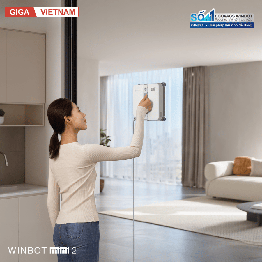 Ecovacs Winbot Mini 2 - Robot lau kính Ecovacs 2026 tại Giga Việt Nam x Vua Nhà Bếp Đức 05