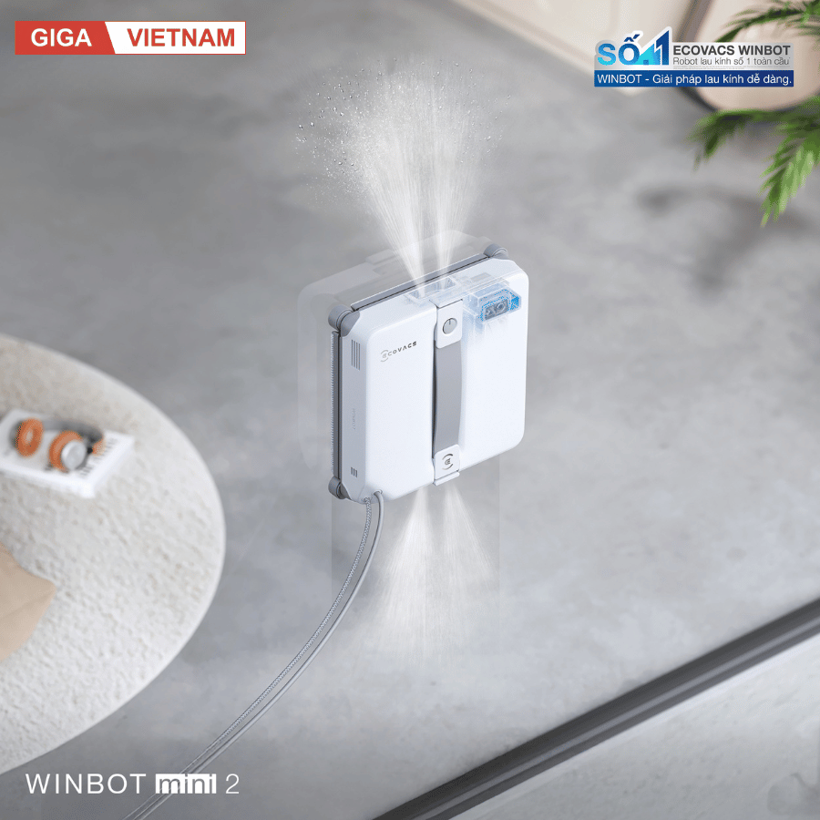 Ecovacs Winbot Mini 2 - Robot lau kính Ecovacs 2026 tại Giga Việt Nam x Vua Nhà Bếp Đức 08