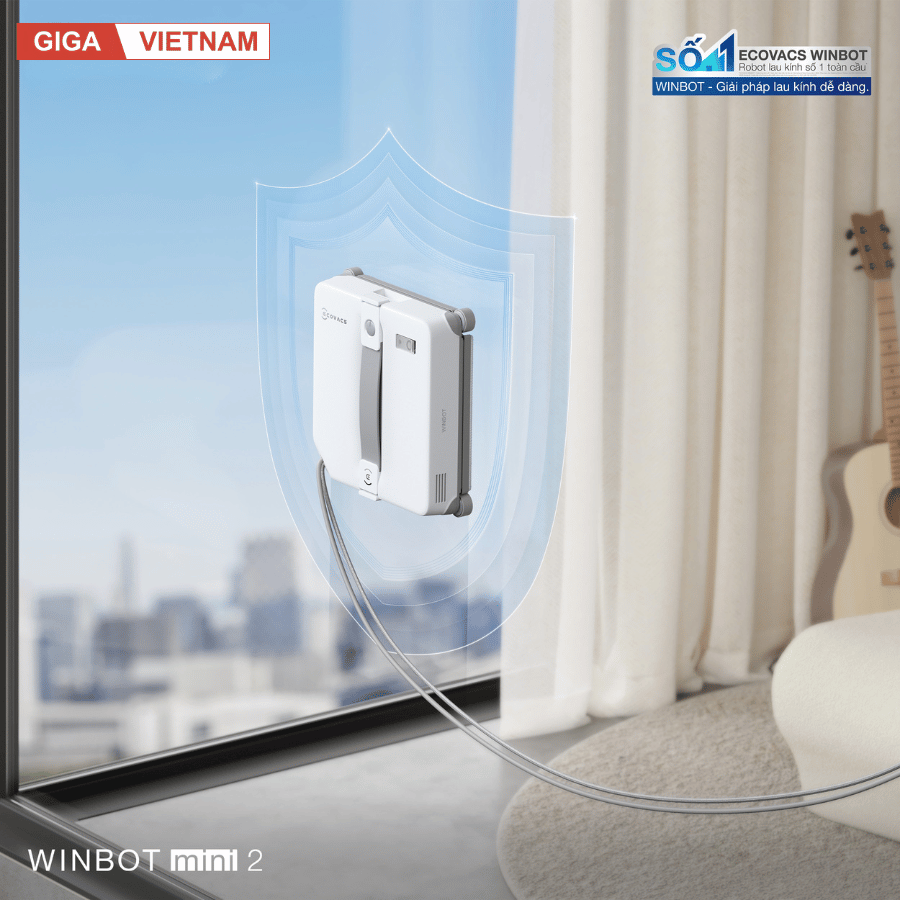 Ecovacs Winbot Mini 2 - Robot lau kính Ecovacs 2026 tại Giga Việt Nam x Vua Nhà Bếp Đức 10