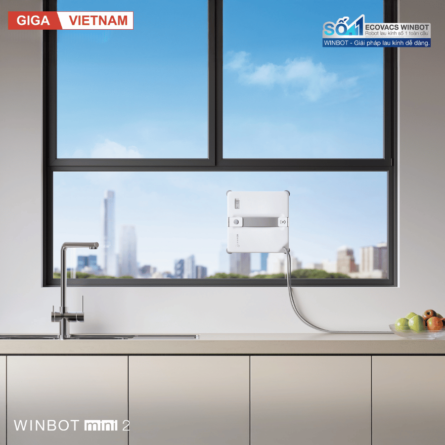 Ecovacs Winbot Mini 2 - Robot lau kính Ecovacs 2026 tại Giga Việt Nam x Vua Nhà Bếp Đức 15