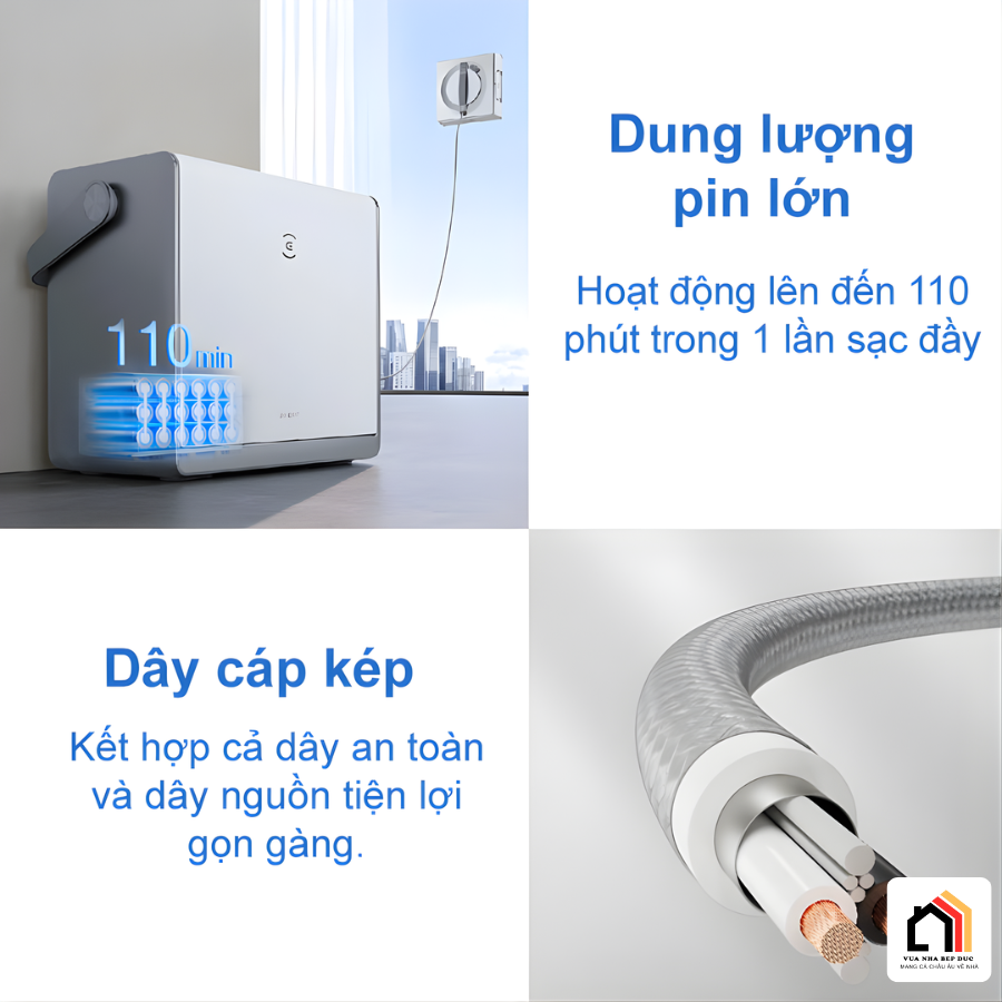 Ecovacs Winbot W2 Pro Omni – Robot lau khính thế hệ mới tại Vua Nhà Bếp Đức 02