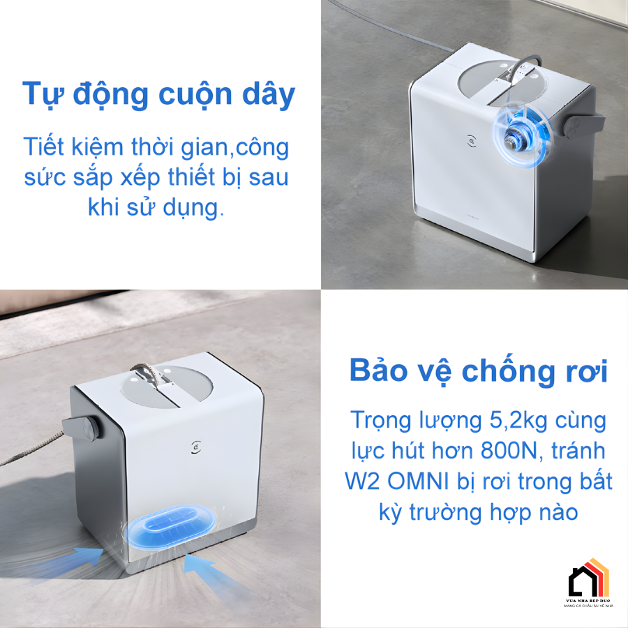 Ecovacs Winbot W2 Pro Omni – Robot lau khính thế hệ mới tại Vua Nhà Bếp Đức 03