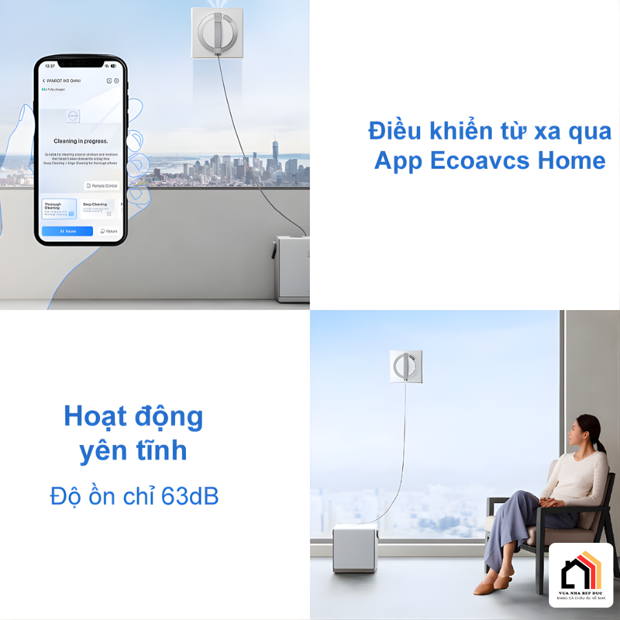 Ecovacs Winbot W2 Pro Omni – Robot lau khính thế hệ mới tại Vua Nhà Bếp Đức 10