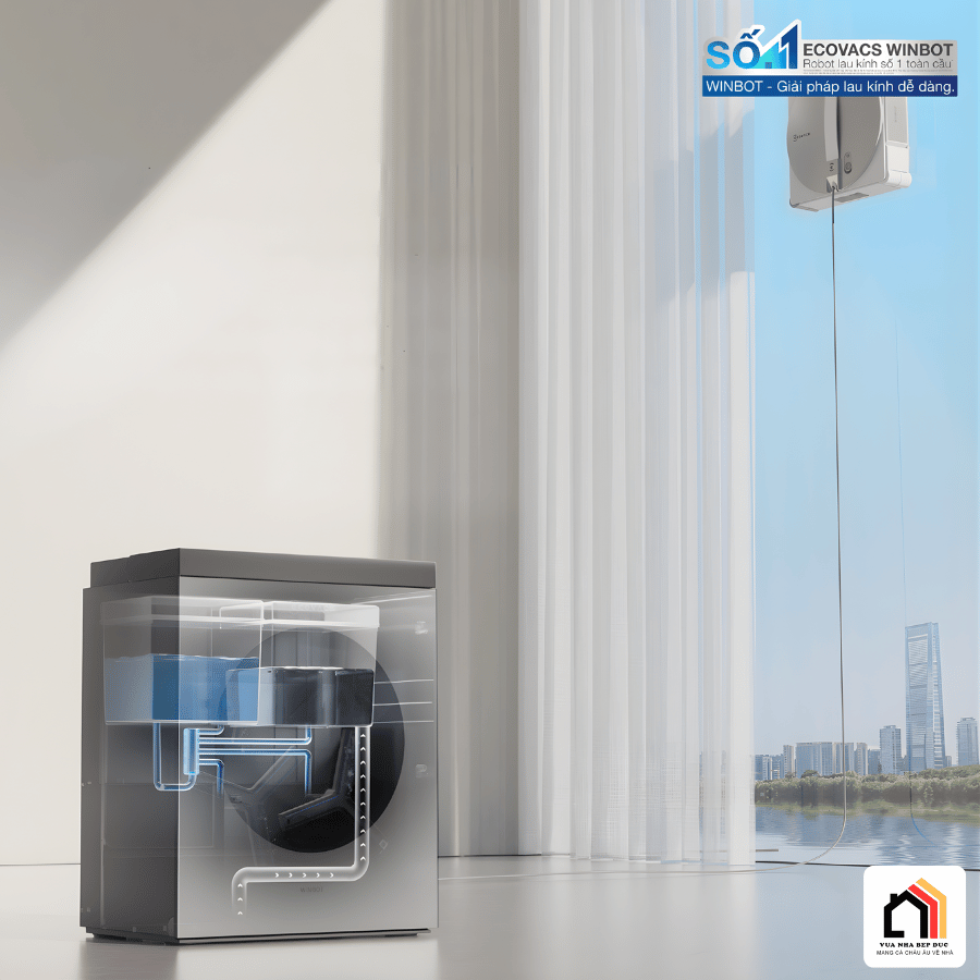 Ecovacs Winbot W3 Omni - Robot Lau Kính 2026 tại Vua Nhà Bếp Đức 04