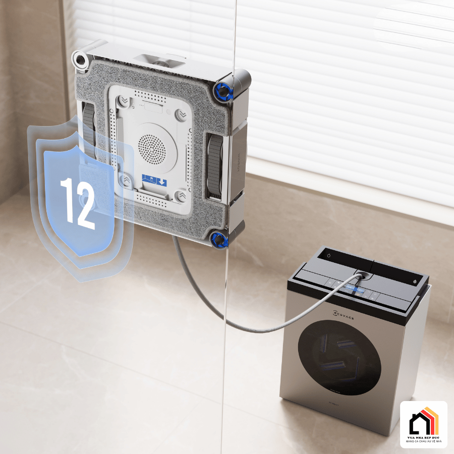 Ecovacs Winbot W3 Omni - Robot Lau Kính 2026 tại Vua Nhà Bếp Đức 15