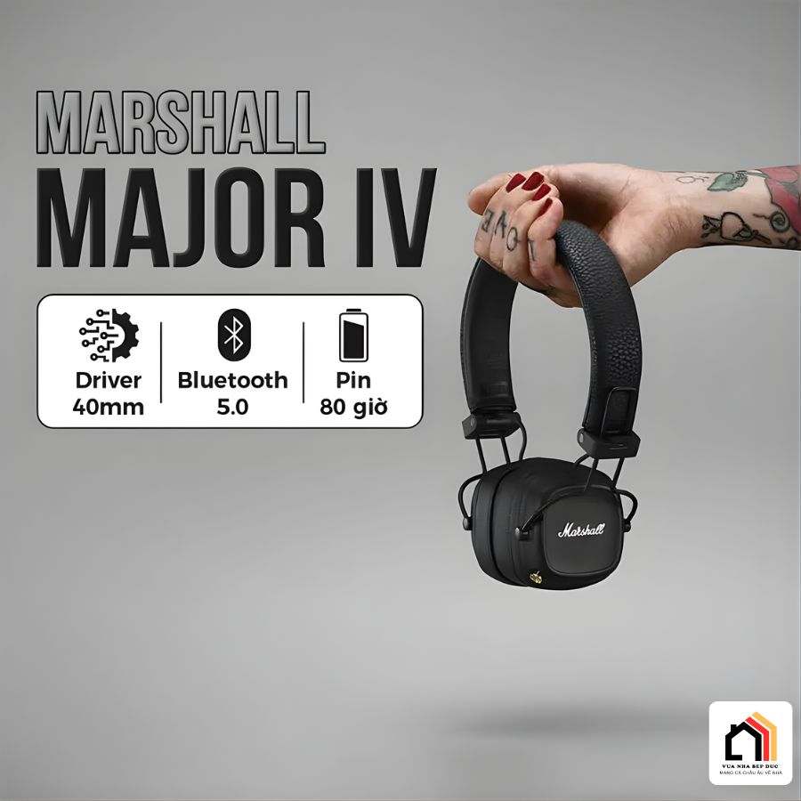 Marshall Major IV - Siêu Phẩm Tai Nghe Thông Minh 2026 tại Vua Nhà Bếp Đức 02