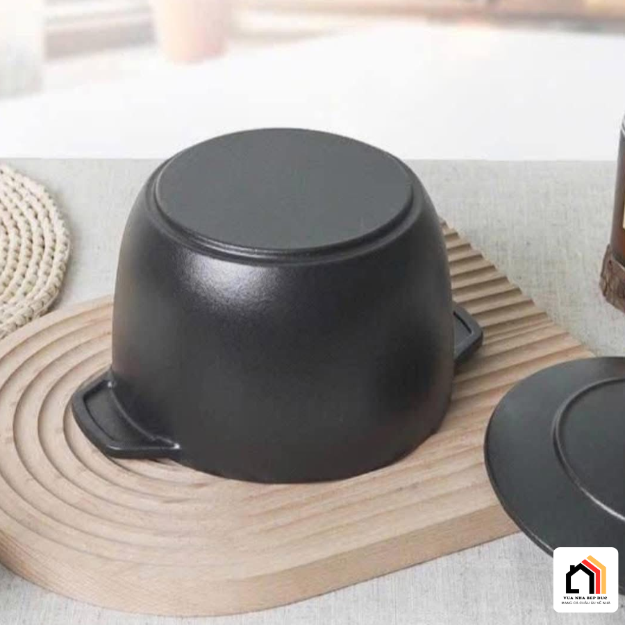 Nồi Gang Thô Happiness - Sản Phẩm Cao Cấp 2026 tại Vua Nhà Bếp Đức 08