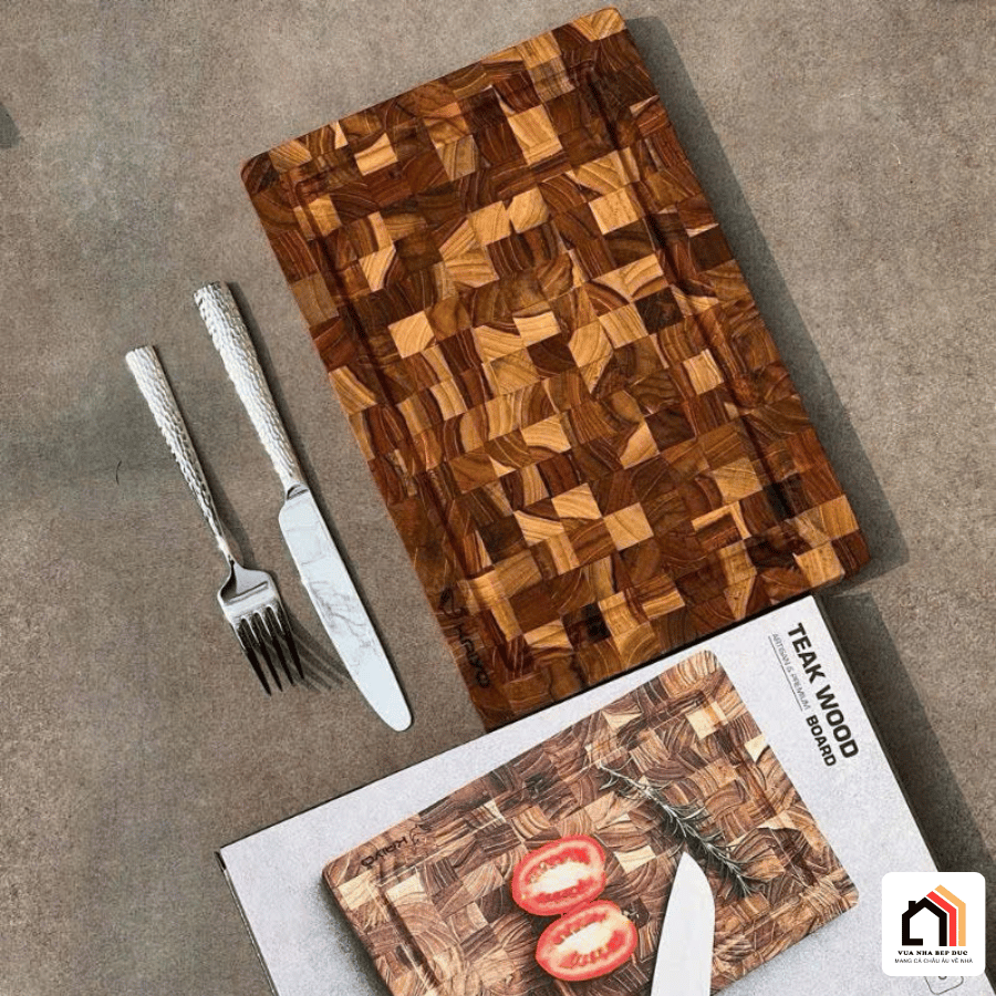 Thớt gỗ Teak Kaiyo tai Vua Nhà Bếp Đức 06