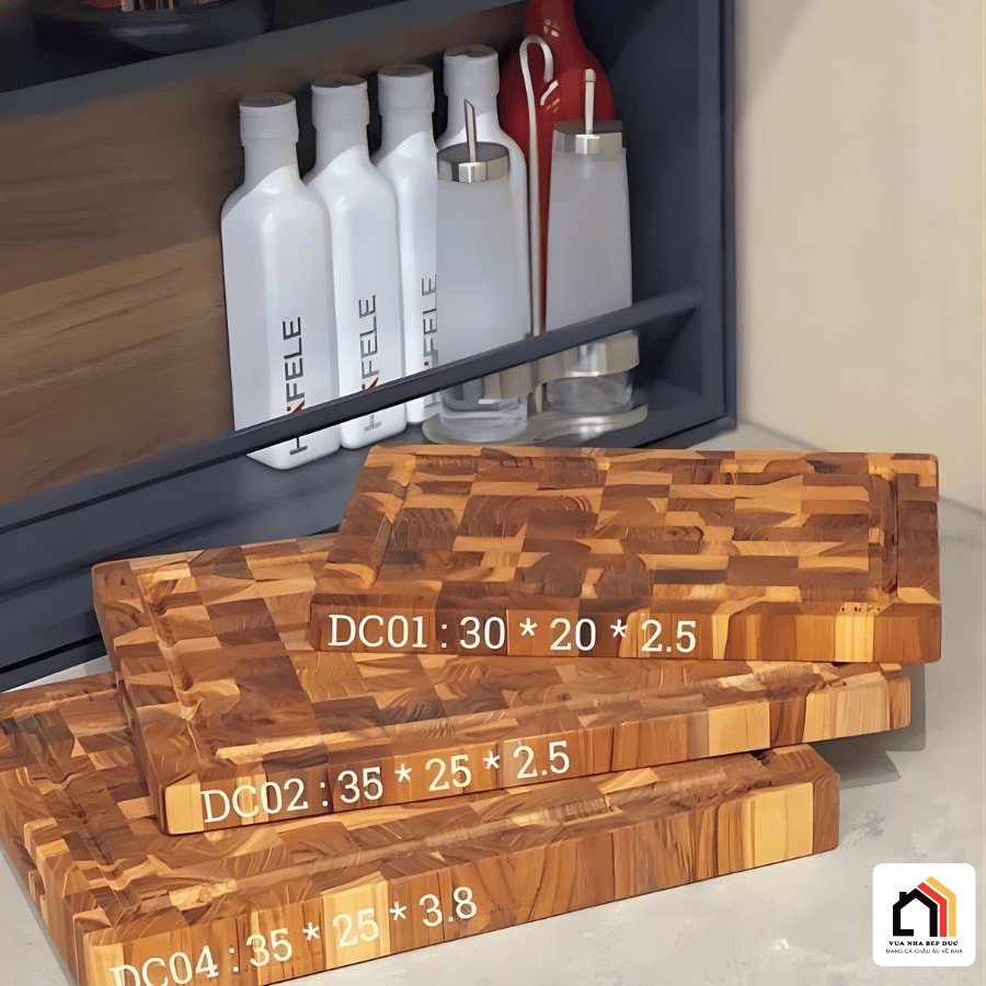 Thớt gỗ Teak Kaiyo tai Vua Nhà Bếp Đức 09