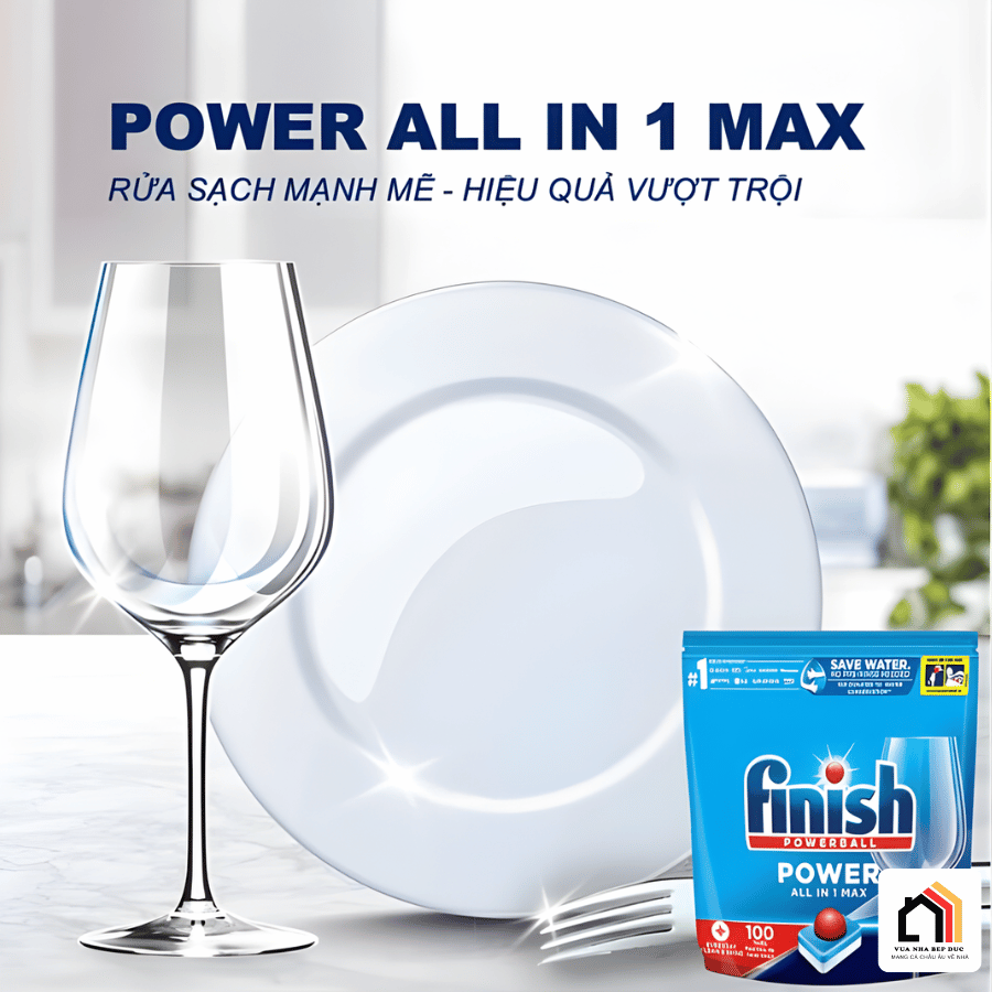 VIÊN RỬA BÁT FINISH POWER ALL IN 1 MAX tại VUA NHÀ BẾP ĐỨC 02