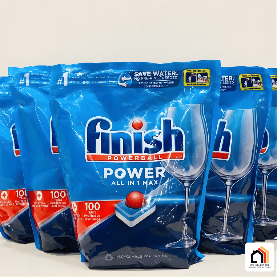 VIÊN RỬA BÁT FINISH POWER ALL IN 1 MAX tại VUA NHÀ BẾP ĐỨC 04