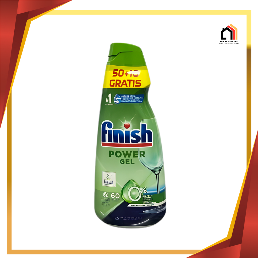 GEL RỬA BÁT FINISH POWER ALL IN 1 ECO 0% (CHAI 900ML) tại Vua Nhà Bếp Đức 01