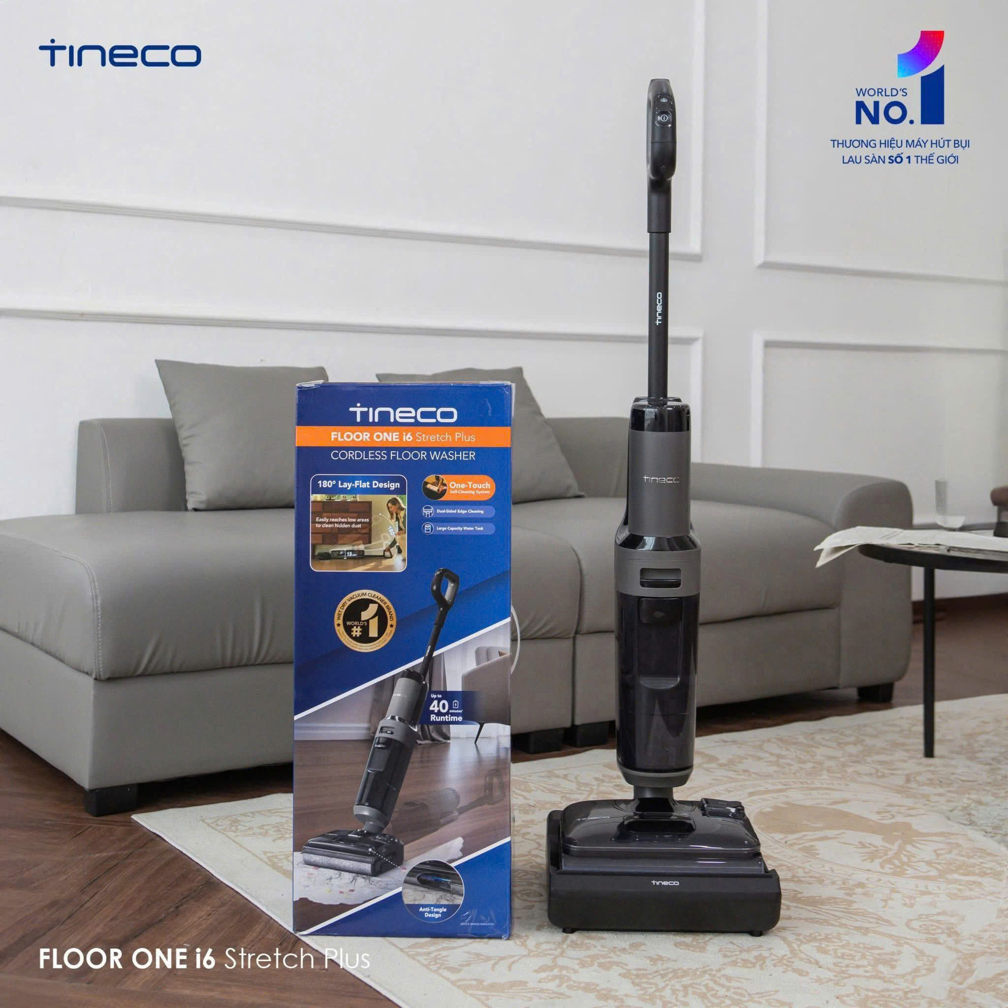 Tineco Floor One i6 Stretch Plus - Máy Hút Bụi Lau Nhà 2026 tại Vua Nhà Bếp Đức 15