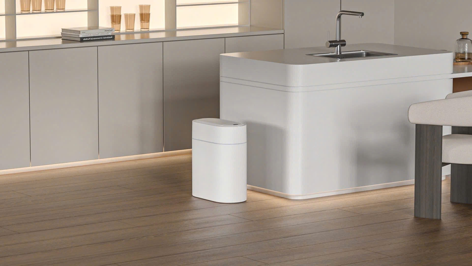 ELPHECO ELPH6731 THÙNG RÁC CẢM BIẾN CÁNH BƯỚM DÁNG OVAL