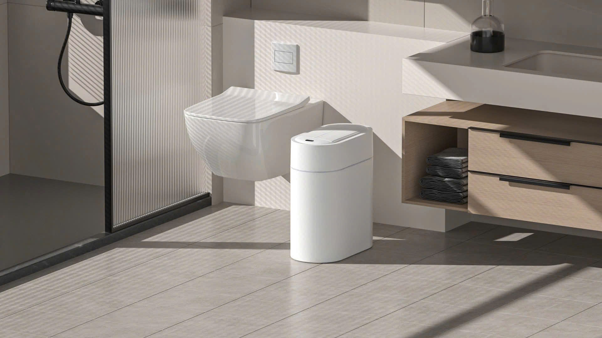 ELPHECO ELPH6731 THÙNG RÁC CẢM BIẾN CÁNH BƯỚM DÁNG OVAL