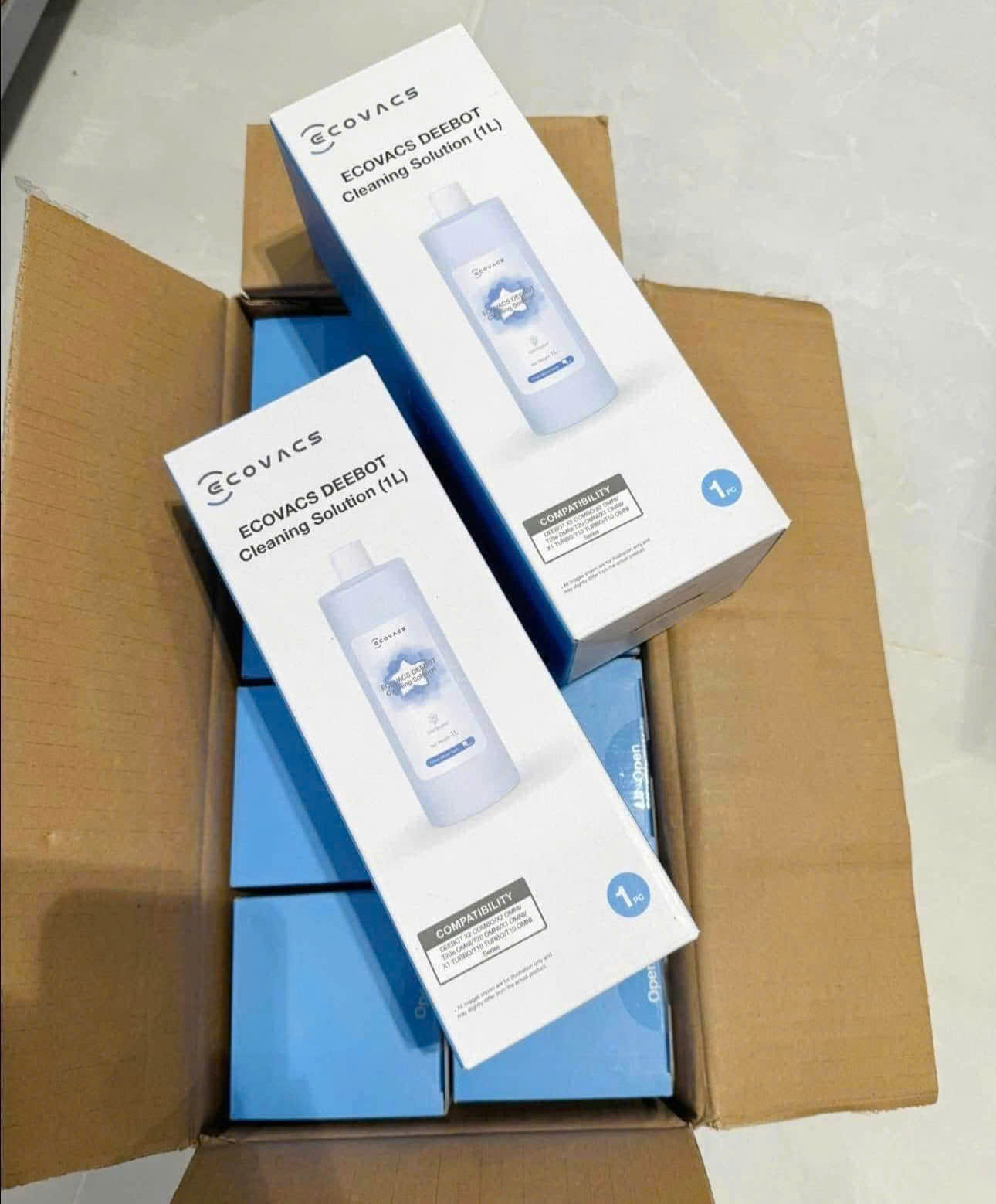 Nước lau sàn dùng cho robot Ecovacs - Hàng chính hãng - Chai 1 Lít