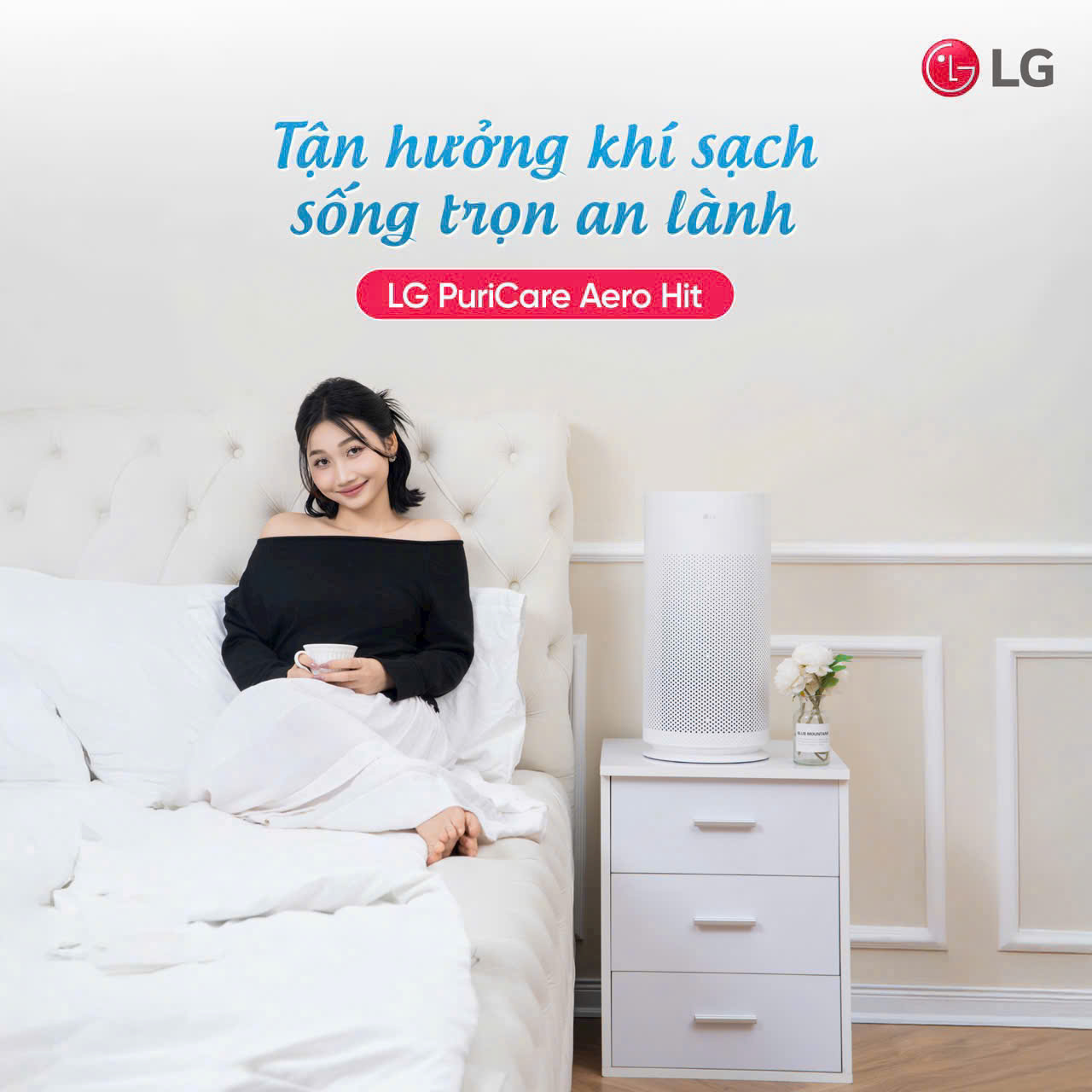 Máy lọc không khí LG Puricare AeroHit AS35GGW10