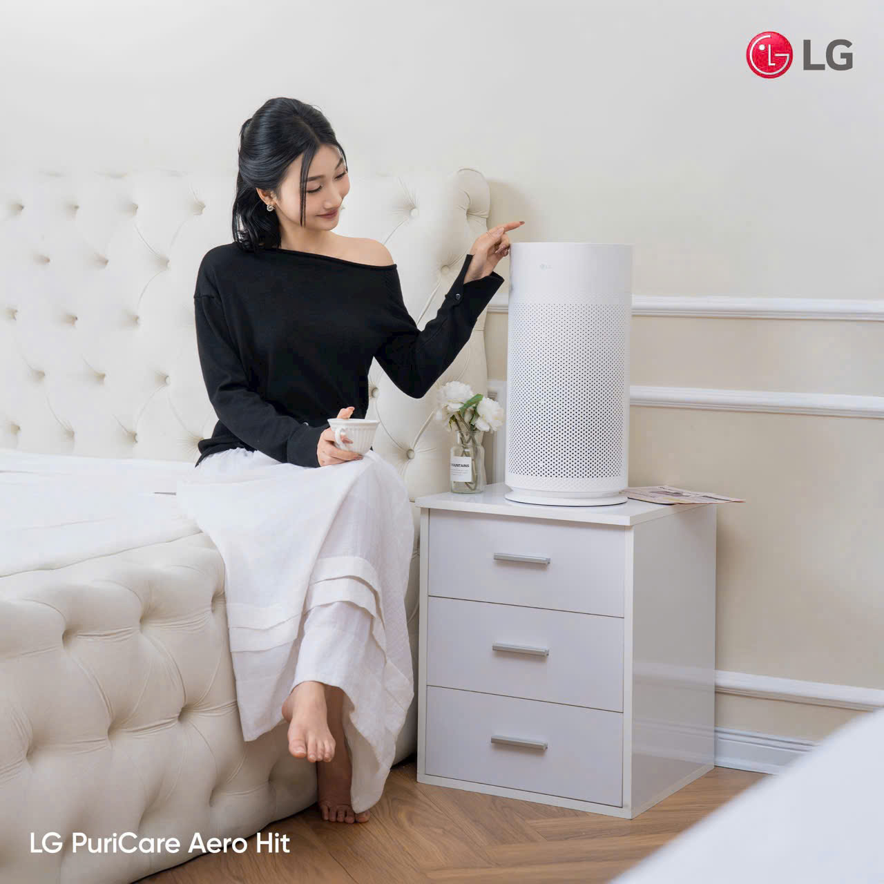 Máy lọc không khí LG Puricare AeroHit AS35GGW10