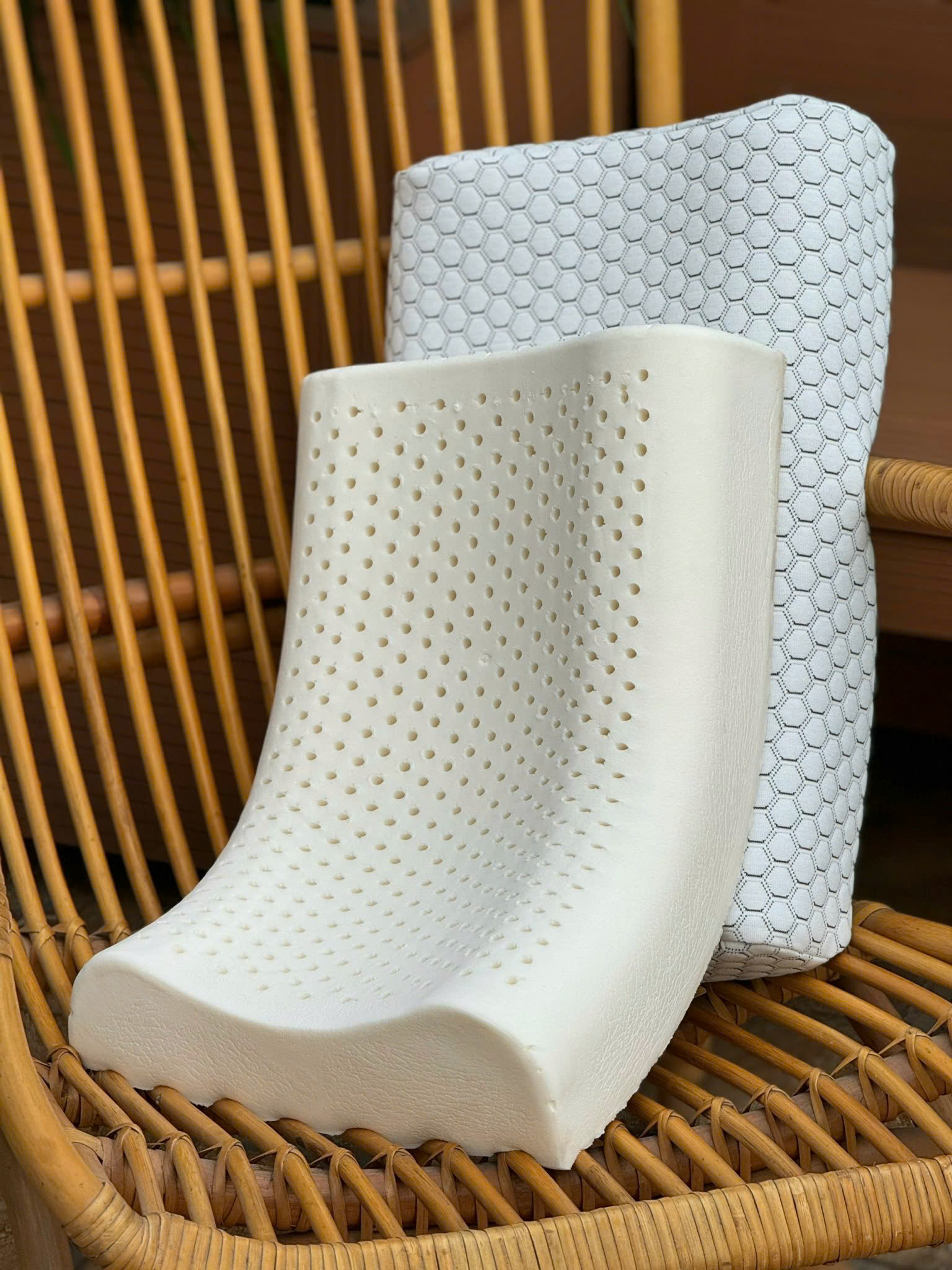 Gối kaiyo làm bằng cao su non