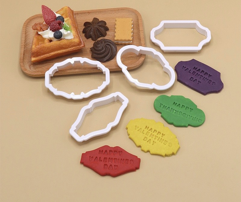 ชุดแม่พิมพ์กดเพื่อสร้างตารางและป้าย 4 ชิ้น (ตัวอย่างที่ 2)